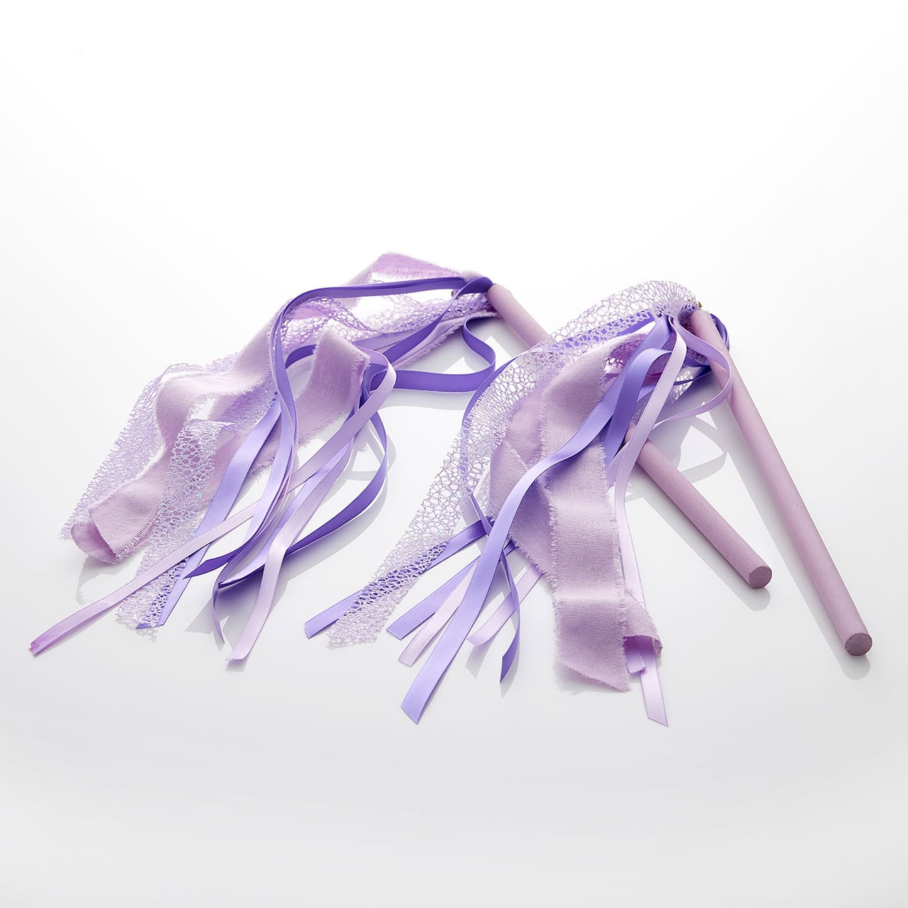 Purple Ribbon Wands